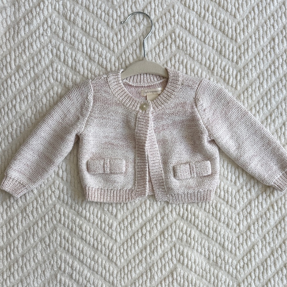 First Impressions Pink Knit Sweater